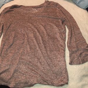 long sleeve pink/black shirt